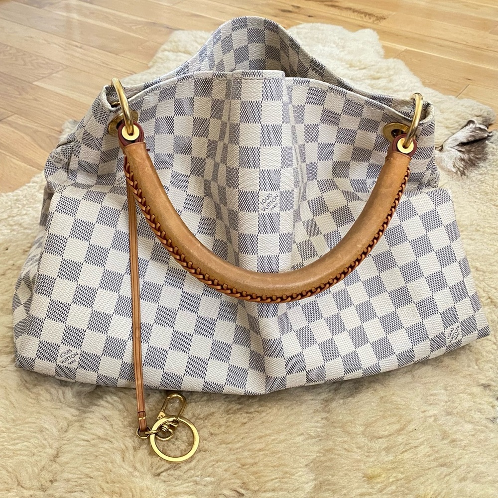 Louis Vuitton Damier Azur Artsy MM Hobo Bag